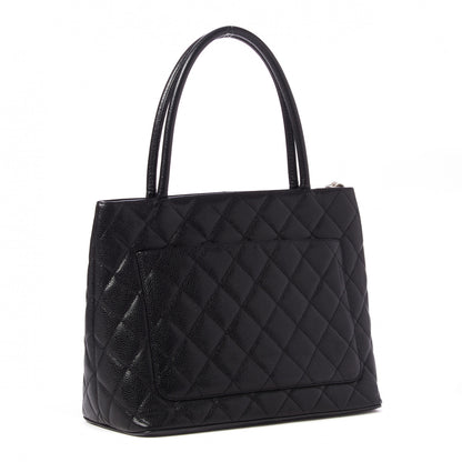Chanel Caviar Quilted Medallion Tote Black 3 of 10