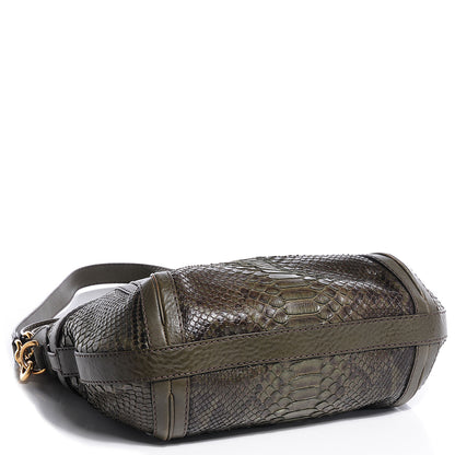 Gucci Python Medium Running Hobo Military 4 of 8