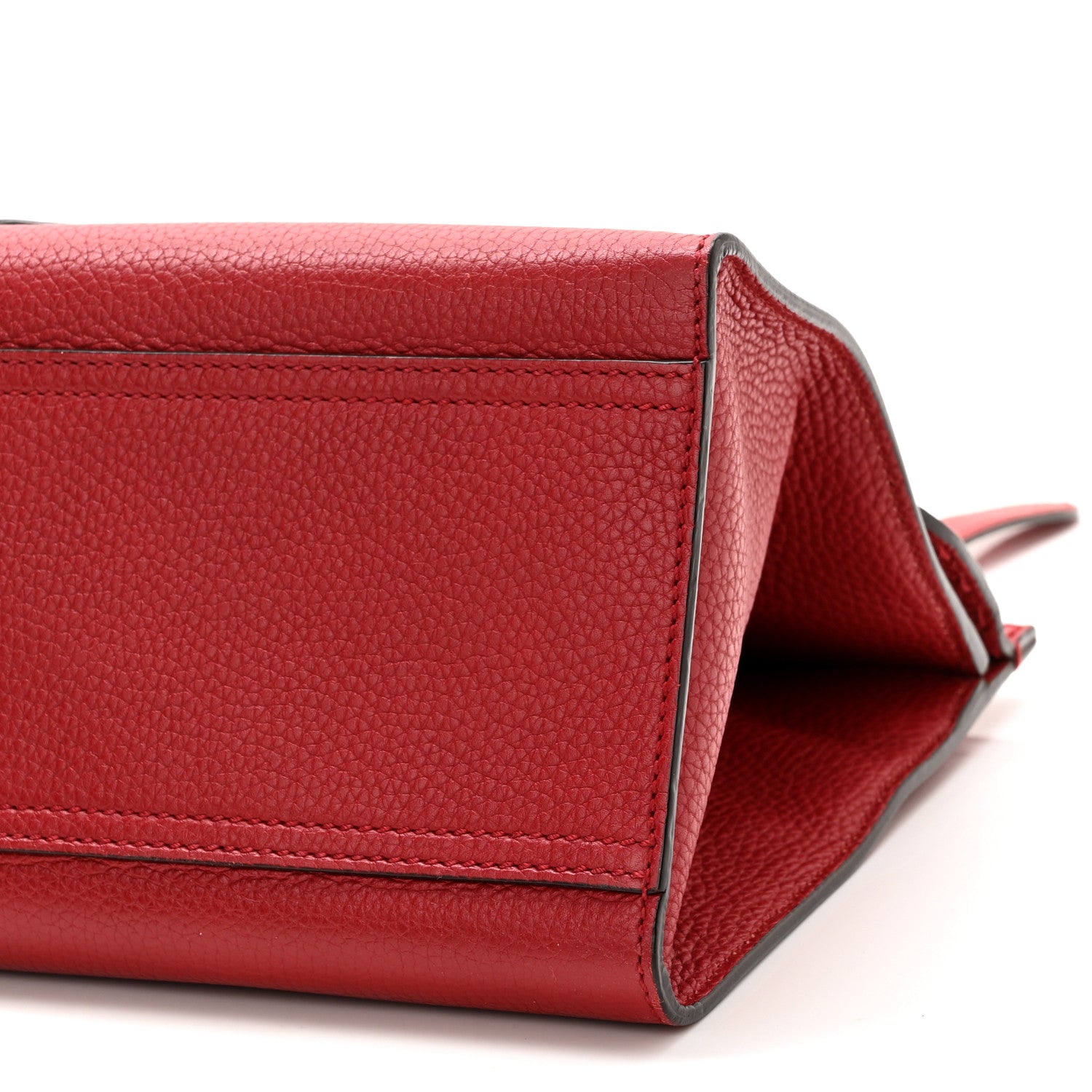 Gucci Calfskin Small GG Marmont Top Handle Bag Vulcanic Red 9 of 10