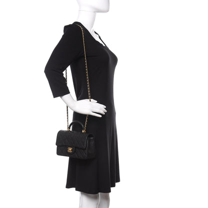 Chanel Caviar Quilted Mini Top Handle Rectangular Flap Black 2 of 9