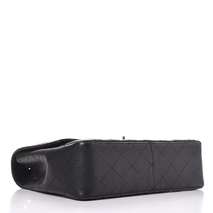 Chanel Caviar Quilted Jumbo Single Flap Black 5 of 11