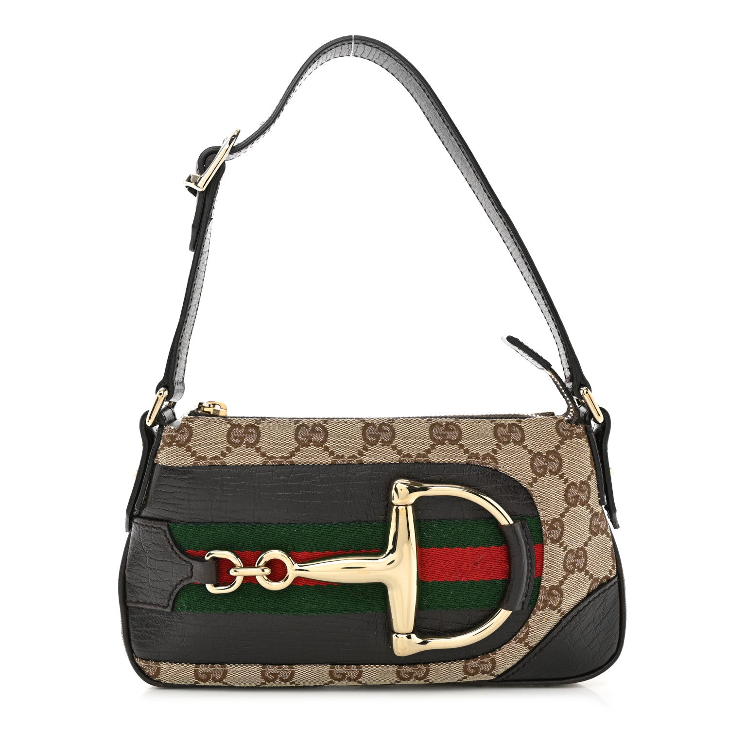 Gucci Monogram Hasler Pochette Brown 1 of 12