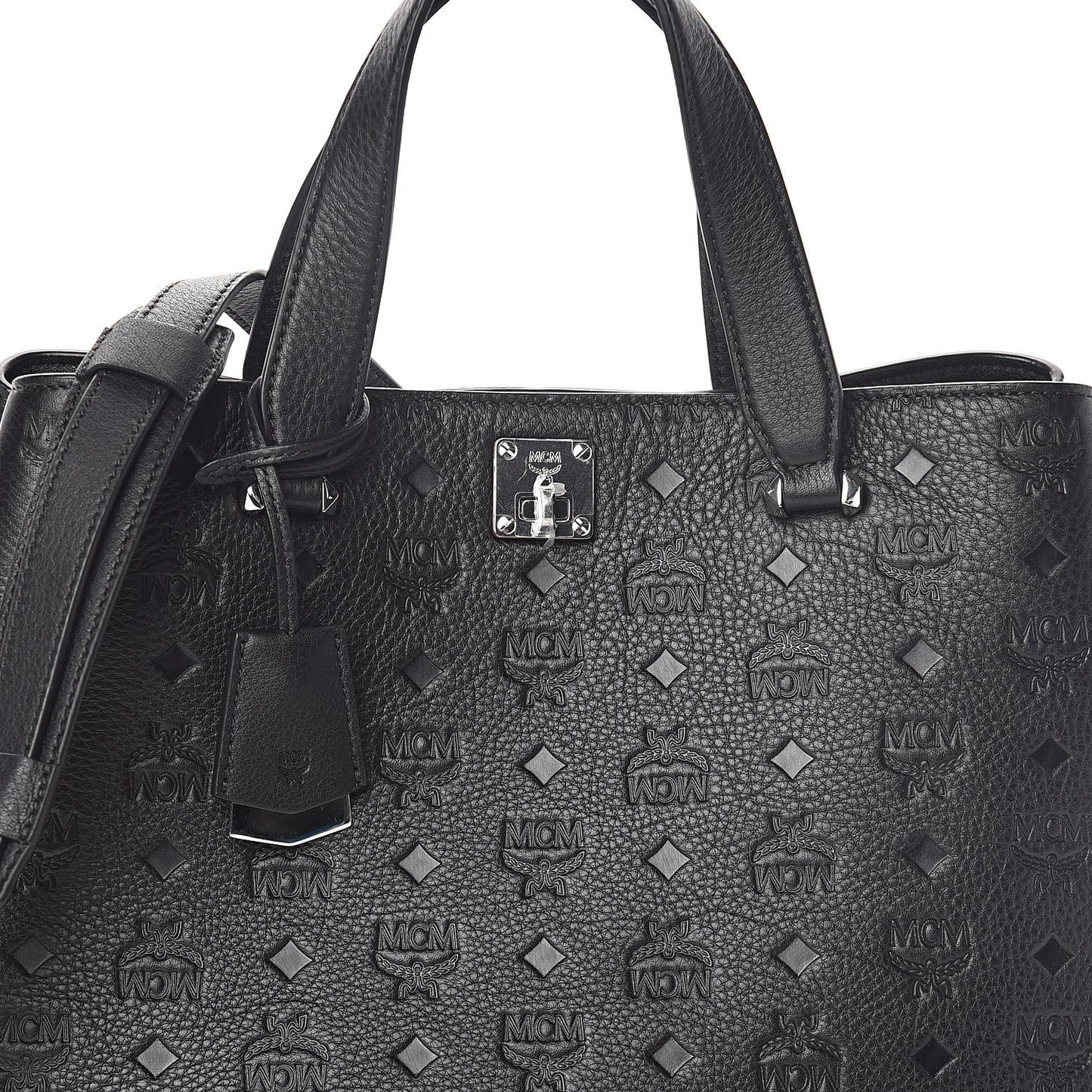 Calfskin Ottomar Monogram Large Essential Tote Black