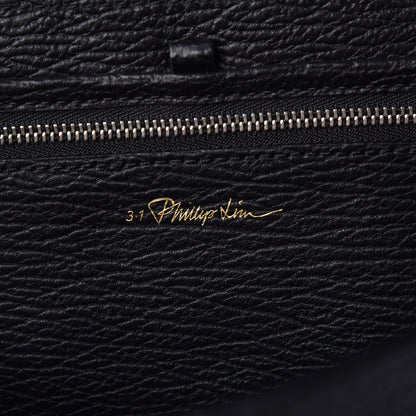 3.1 Phillip Lim 3.1 Textured Calfskin Medium Pashli Satchel Black 7 of 8