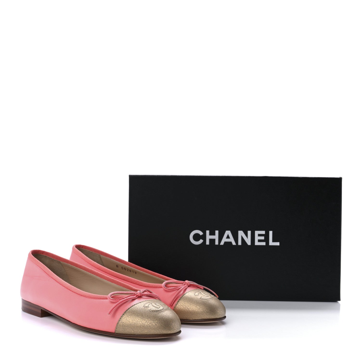Chanel Calfskin Cap Toe Ballerina Flats 37 Pink 11 of 11