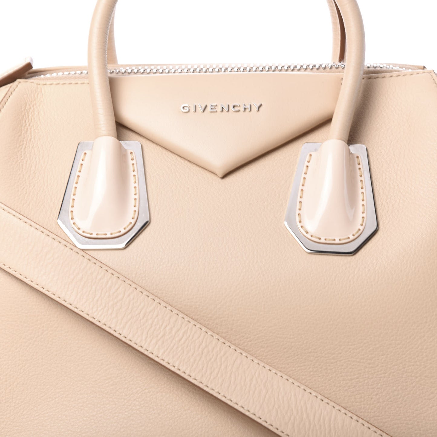 Calfskin Plexiglass Medium Antigona Light Beige