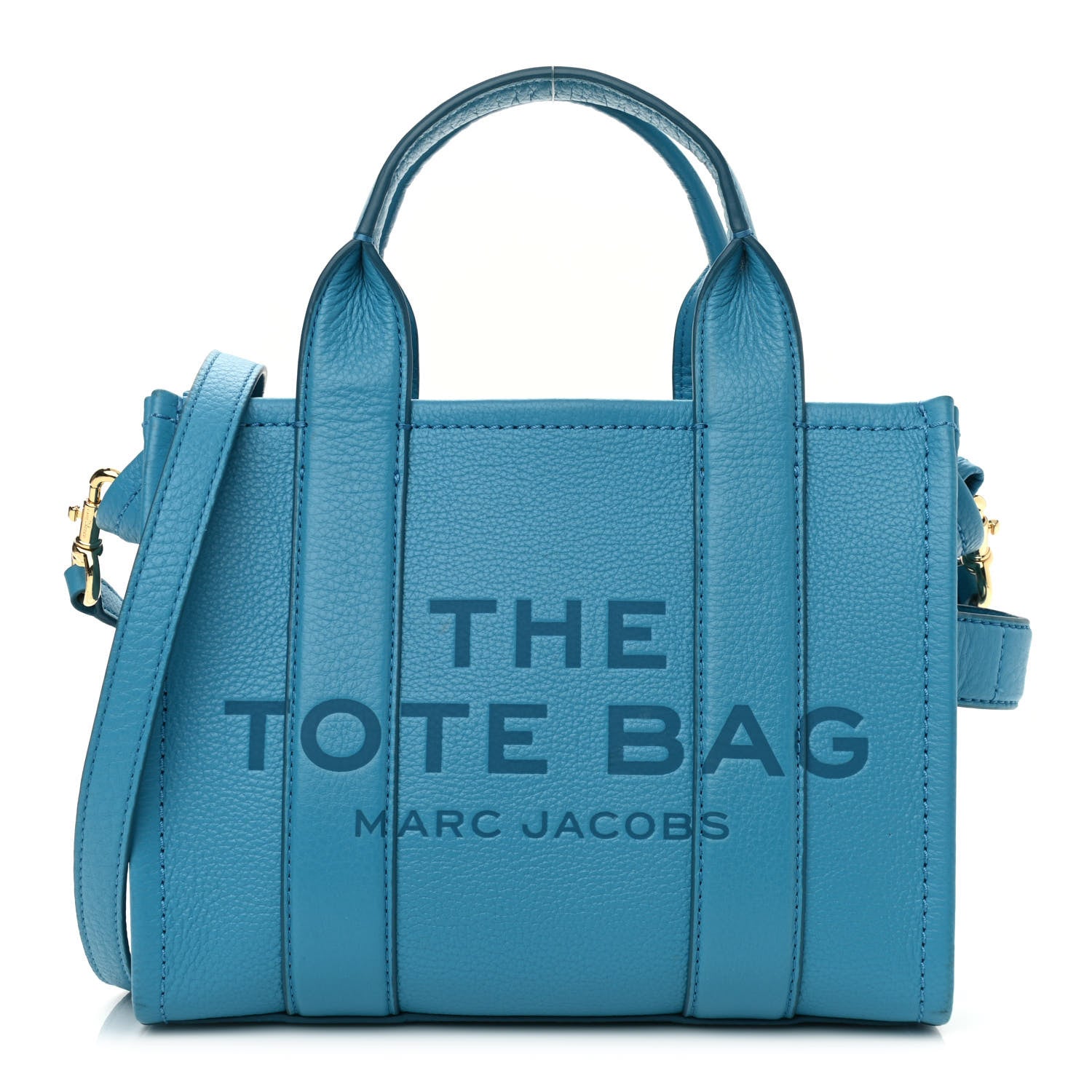 Marc Jacobs Grained Calfskin Small The Tote Bag Barrier Reef 1 of 15