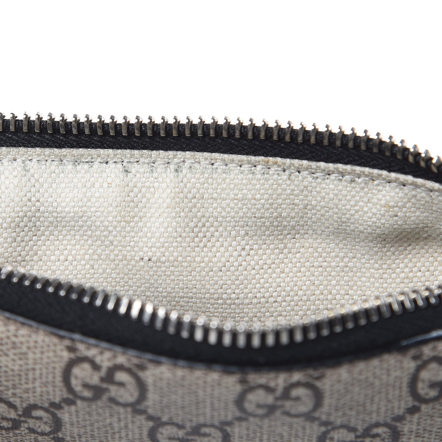 GG Supreme Monogram Bee Print Wrist Pouch Black