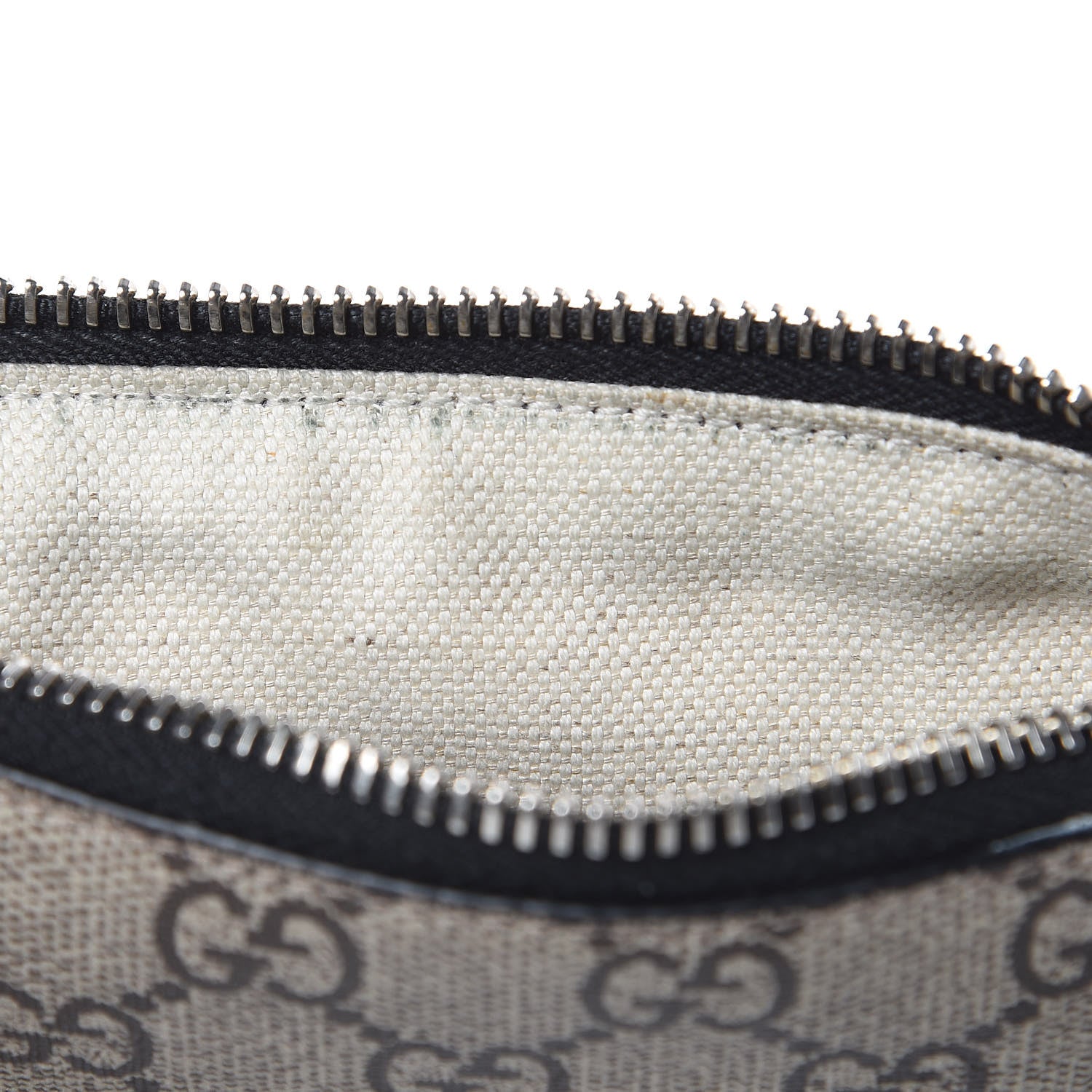Gucci GG Supreme Monogram Bee Print Wrist Pouch Black 9 of 10