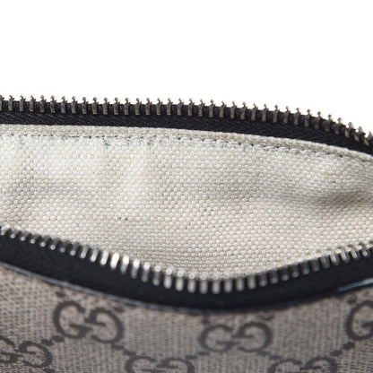 Gucci GG Supreme Monogram Bee Print Wrist Pouch Black 9 of 10