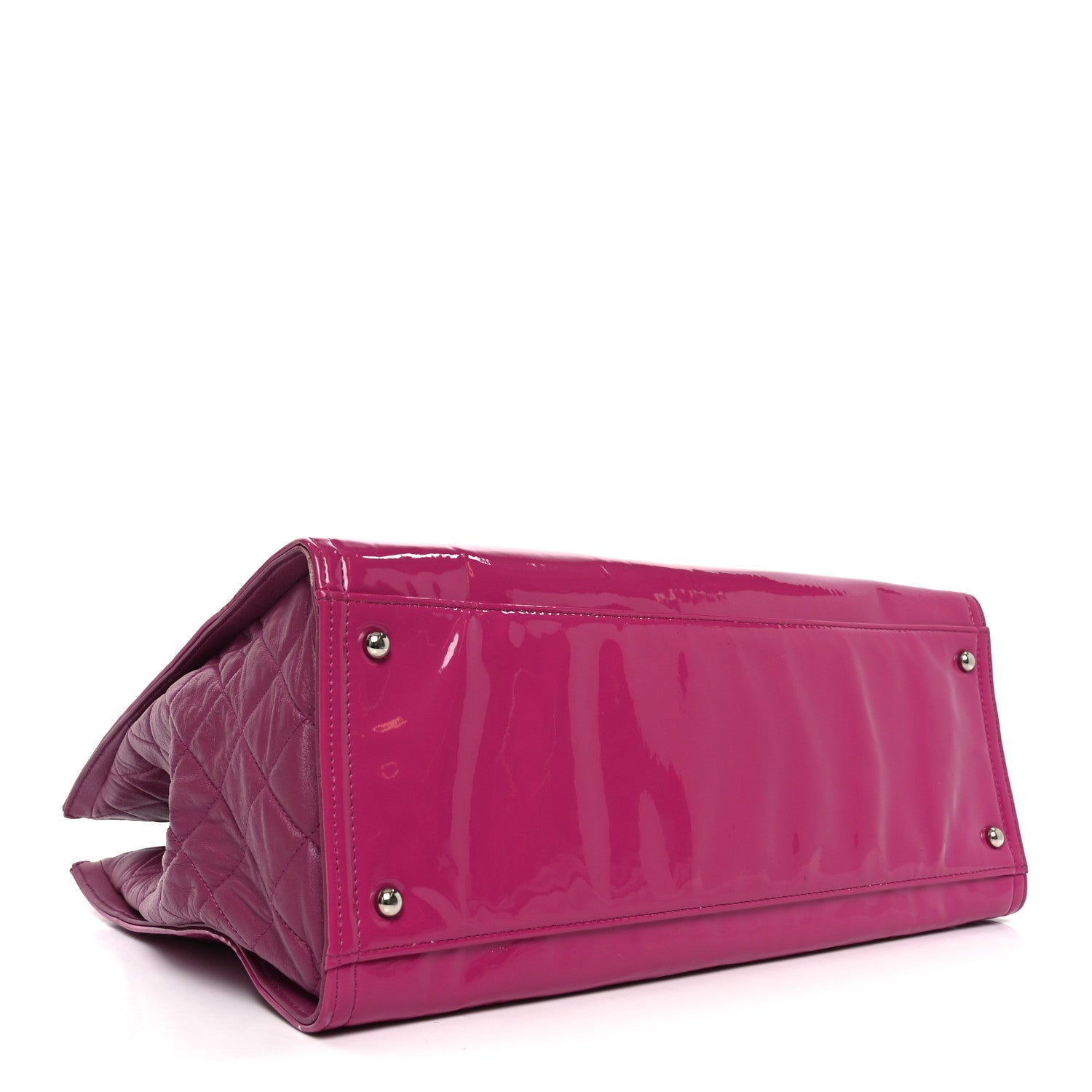 Chanel Vinyl Lipstick Tote Purple 4 of 10