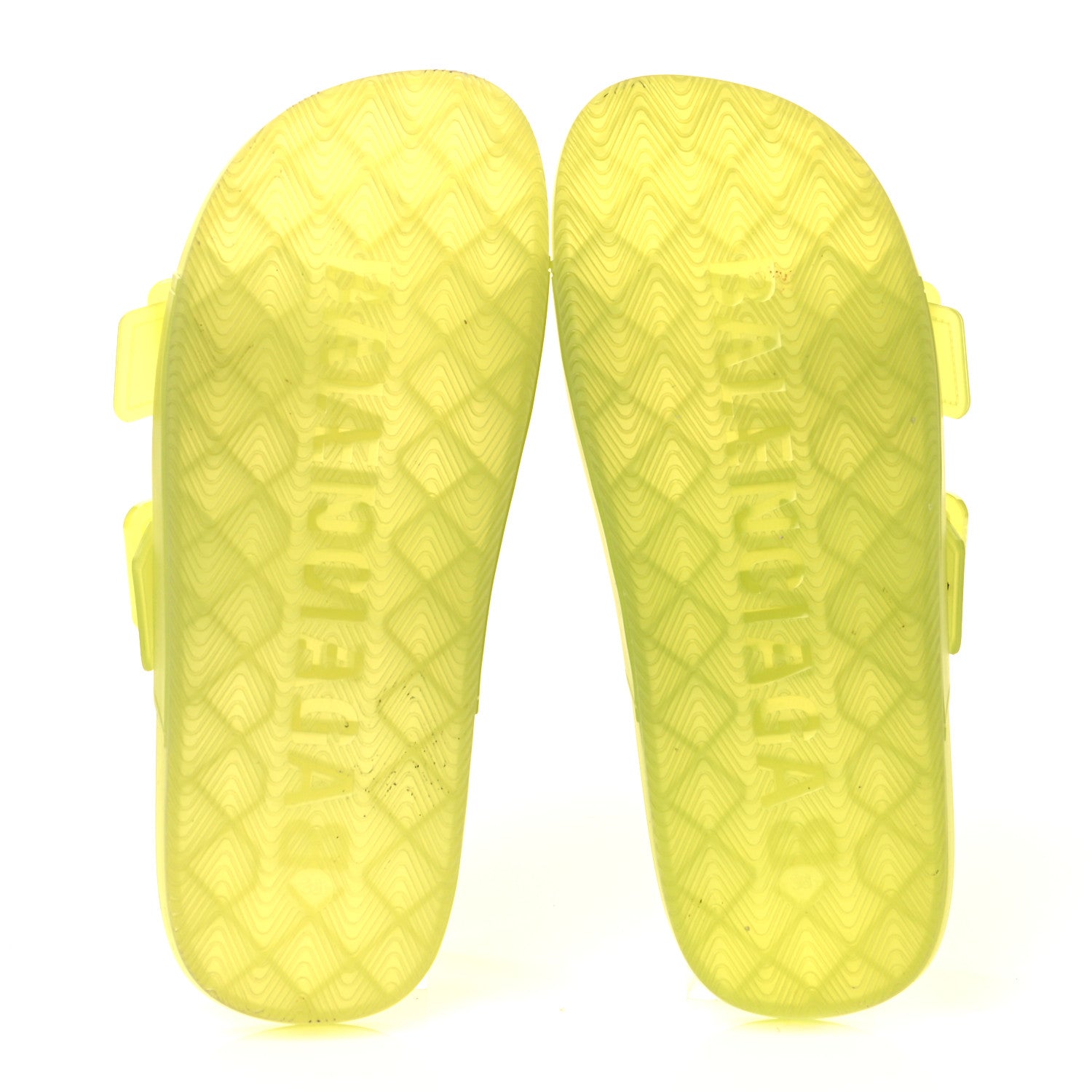 Balenciaga Technical Polyurethane Mallorca Slide Sandals 38 Fluo Yellow 5 of 7