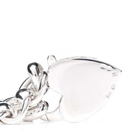 Gucci Sterling Silver Heart Lock Bracelet 5 of 6