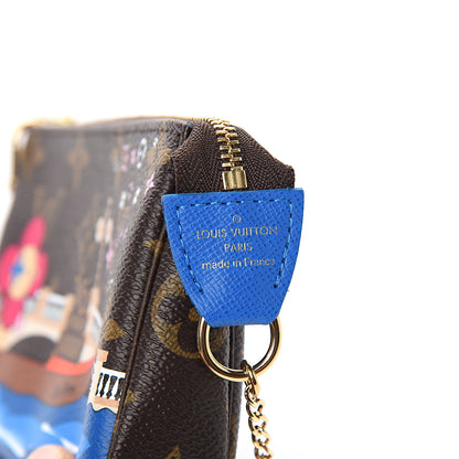 Louis Vuitton Monogram 2019 Christmas Animation Mini Venice Pochette Accessories Blue 5 of 9