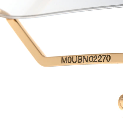 Gucci Oversized Round Sunglasses GG0252S Gold Brown 7 of 9