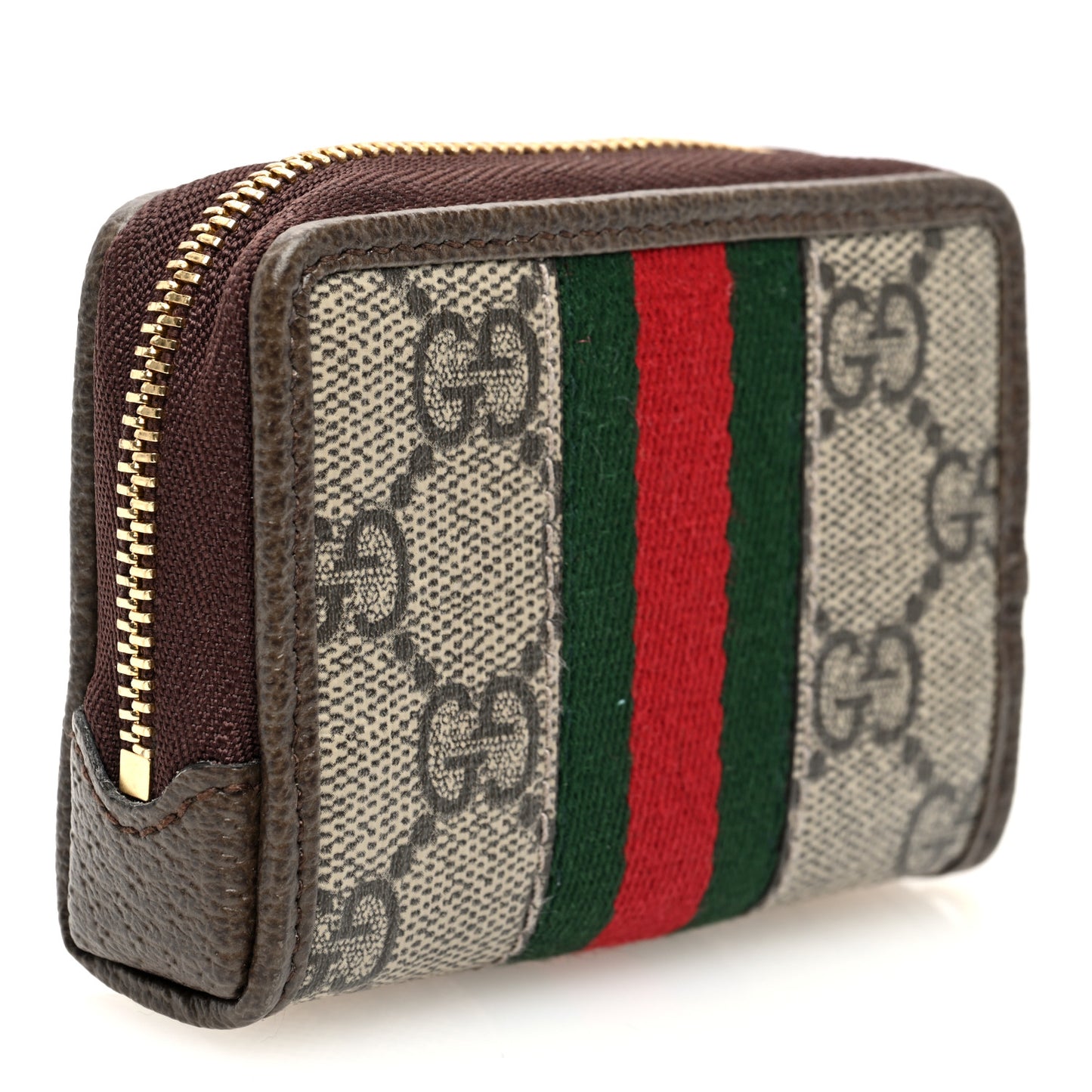 GG Supreme Monogram Web Ophidia Playing Card Case Beige New Acero