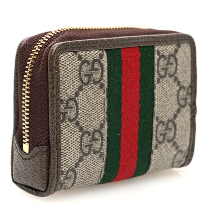 Gucci GG Supreme Monogram Web Ophidia Playing Card Case Beige New Acero 3 of 7