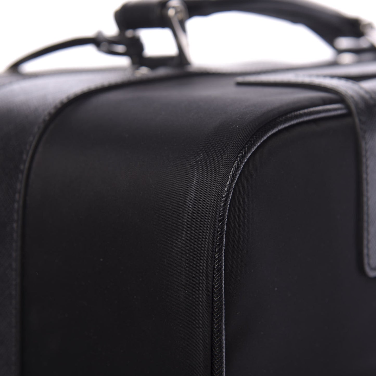 Tessuto Saffiano Trolley Luggage Black