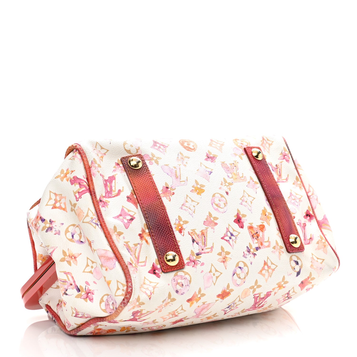 Louis Vuitton Watercolor Aquarelle Frame Speedy White 4 of 12