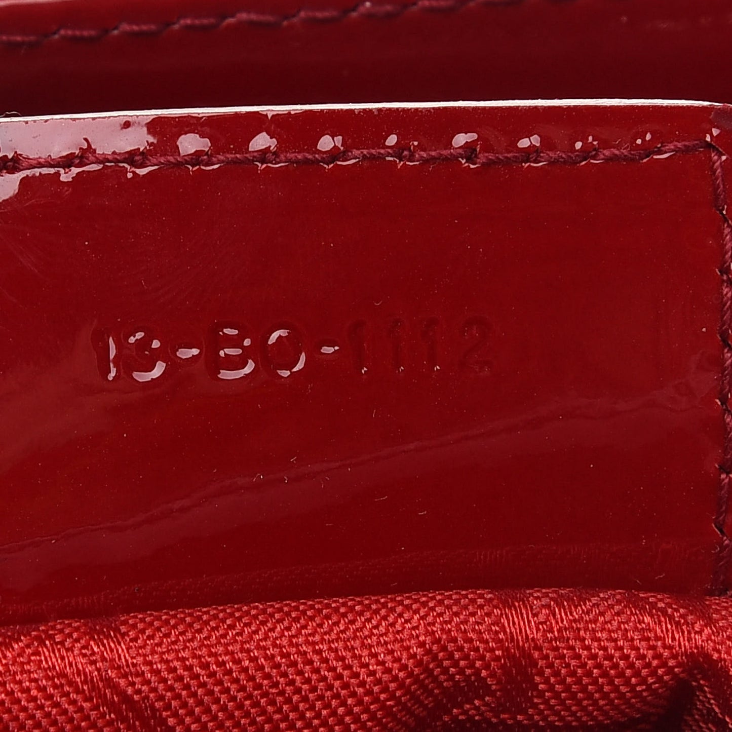 Patent Cannage Medium Lady Dior Red