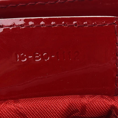 Christian Dior Patent Cannage Medium Lady Dior Red 7 of 10