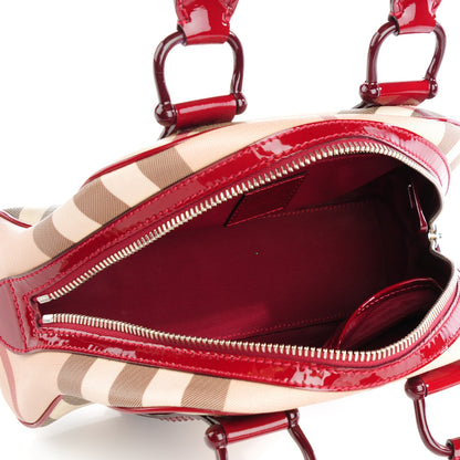 Burberry Studded Supernova Check Bowler Red 5 of 8
