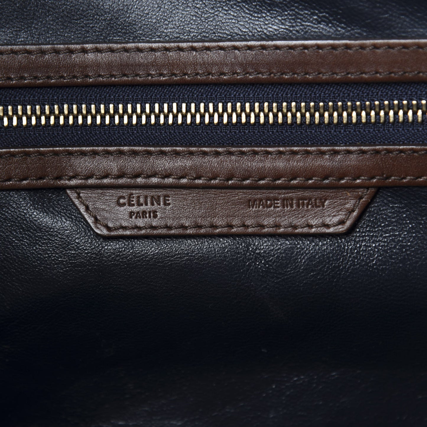 Smooth Calfskin Mini Tri-Color Luggage Navy