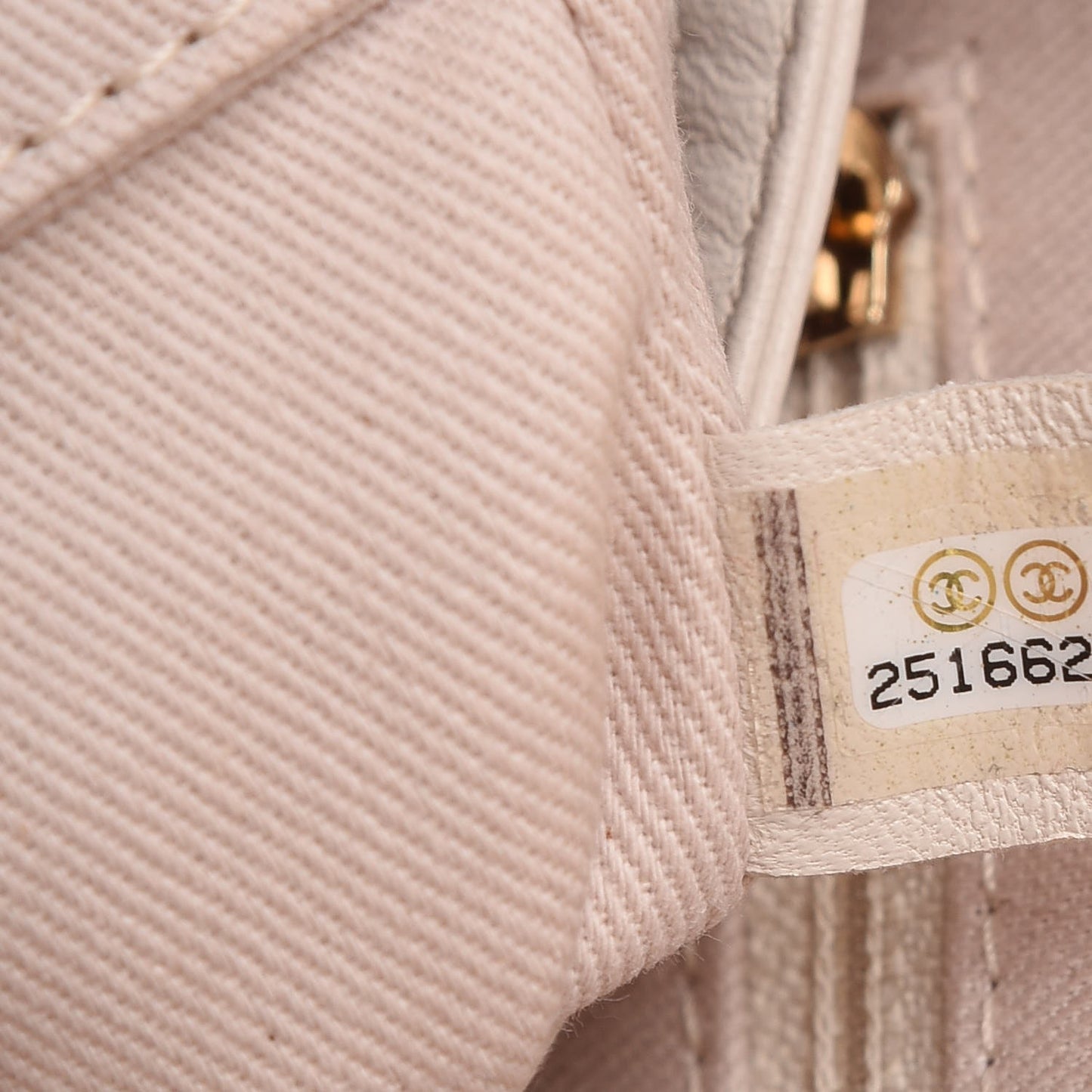Canvas Large Deauville Tote Light Beige