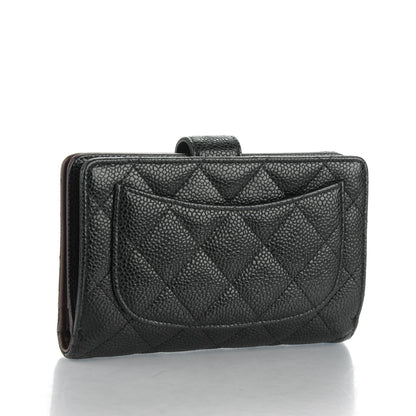 Chanel Caviar Quilted Zipped Pocket Wallet Black 4 of 9