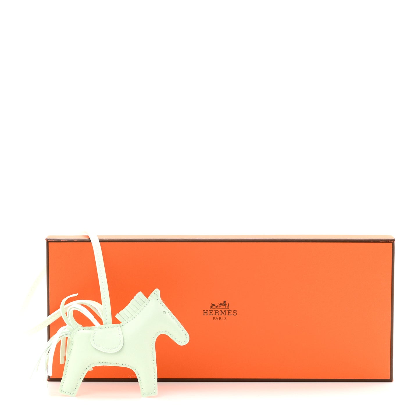 Milo Lambskin Rodeo Horse Bag Charm PM Vert Fizz