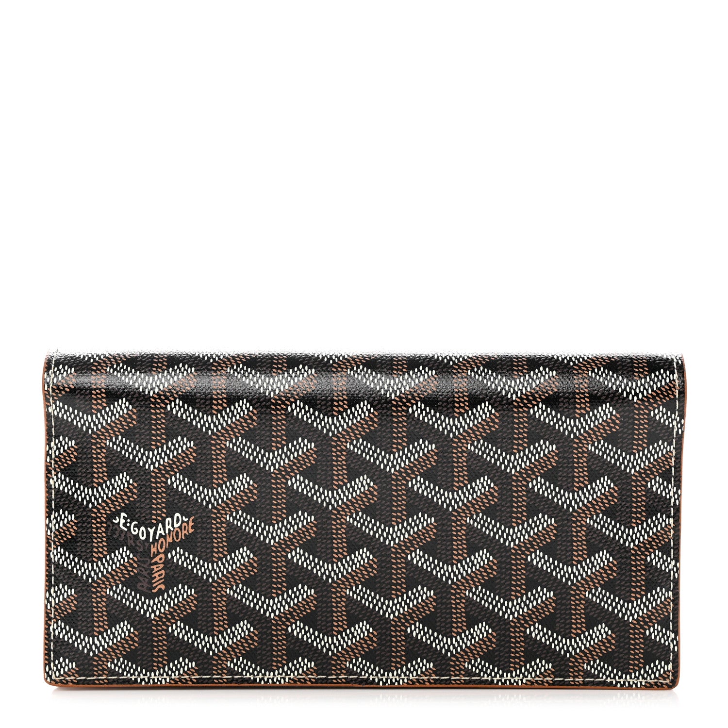 Goyard Goyardine Richelieu Wallet Black Gold 1 of 8