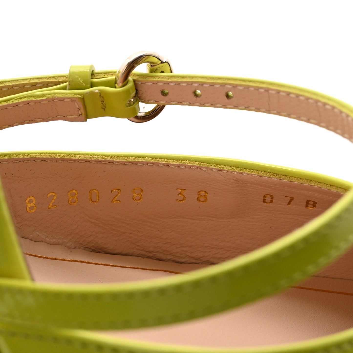 Regent Calfskin Lucite Wedge 110 Mules 38 Firefly