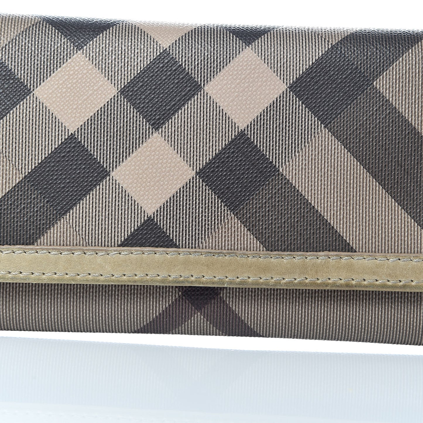 Smoked Check Continental Wallet Trench