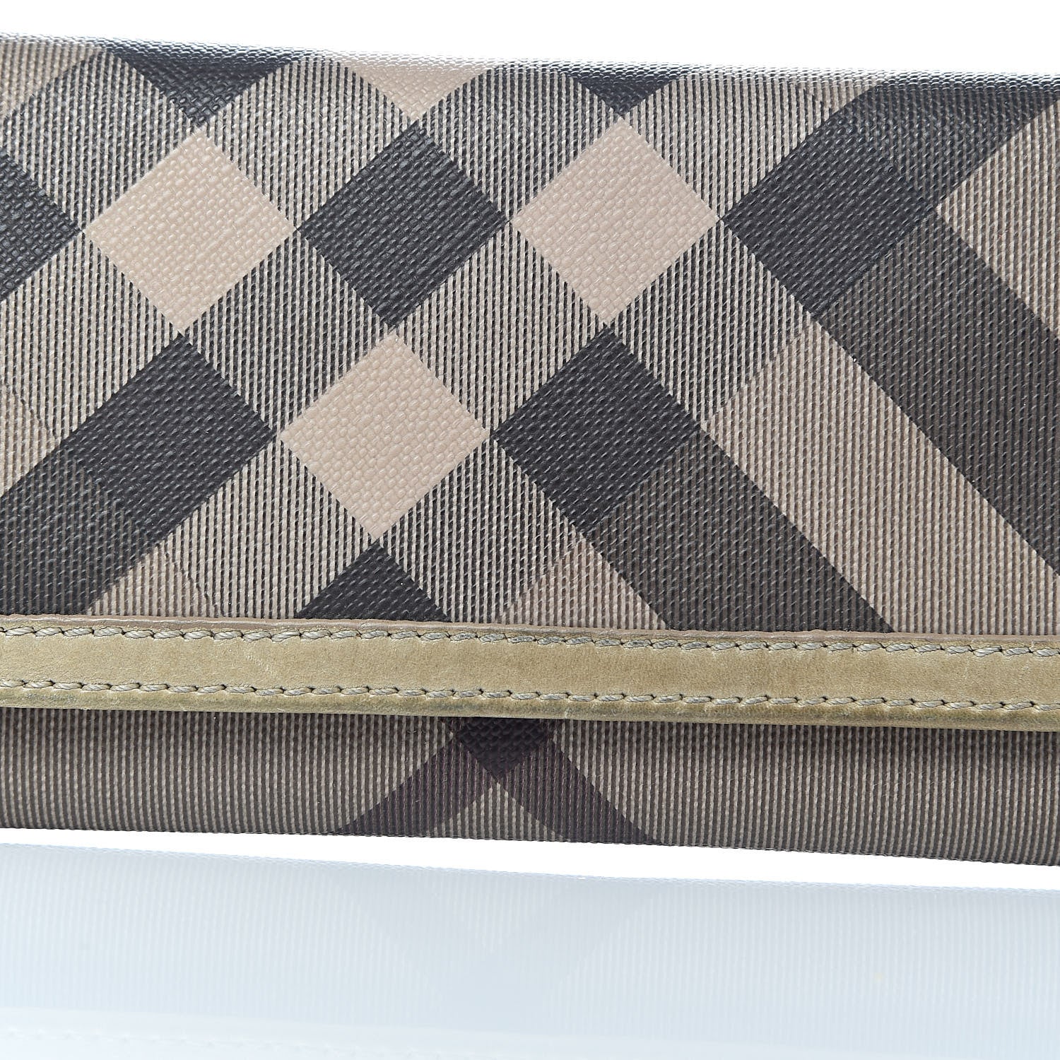Burberry Smoked Check Continental Wallet Trench 10 of 16