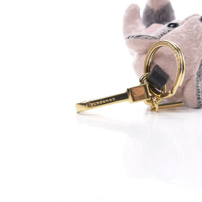 Burberry Cashmere House Check Thomas Bear Bag Charm Ash Rose 3 of 4