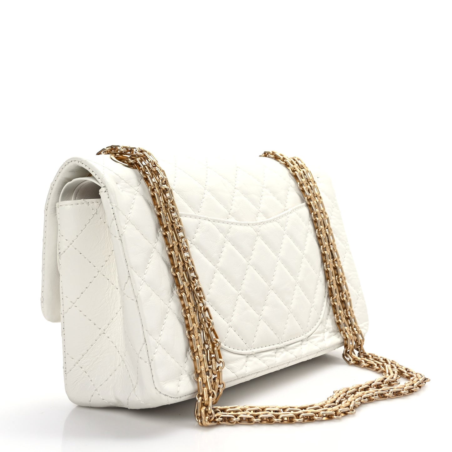 Aged Calfskin Lucky Charms 2.55 Reissue 226 Flap White