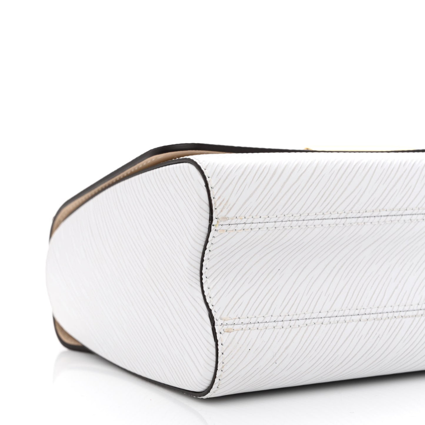Epi Twist Shoulder Bag MM White Pink