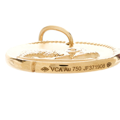 Van Cleef & Arpels 18K Yellow Gold Zodiac Aries Pendant 4 of 4