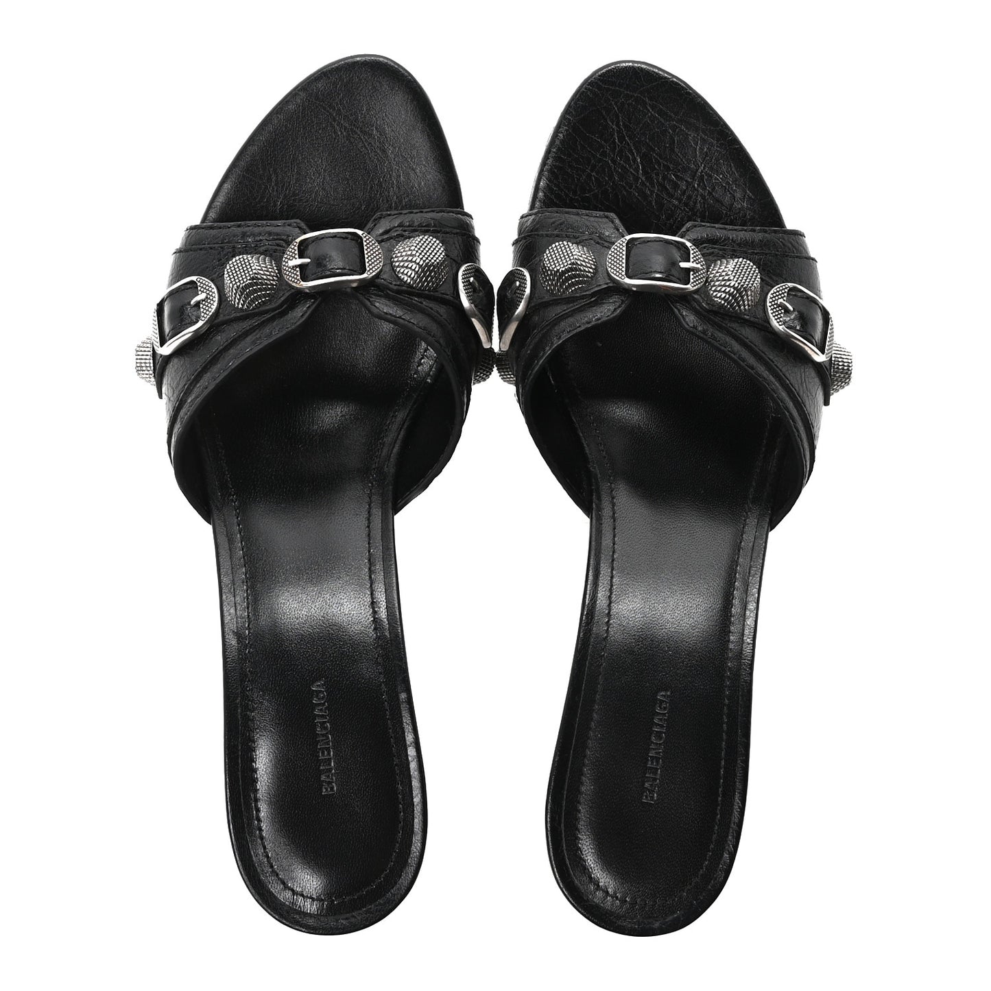 Agneau Arena Cagole 50mm Slide Sandals 37 Black