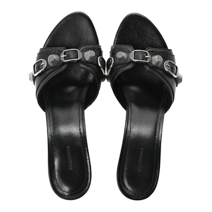Balenciaga Agneau Arena Cagole 50mm Slide Sandals 37 Black 2 of 10