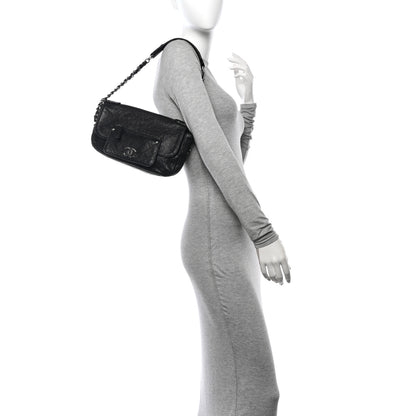 Chanel Glazed Caviar Small Pocket In The City Shoulder Bag Black 2 of 16