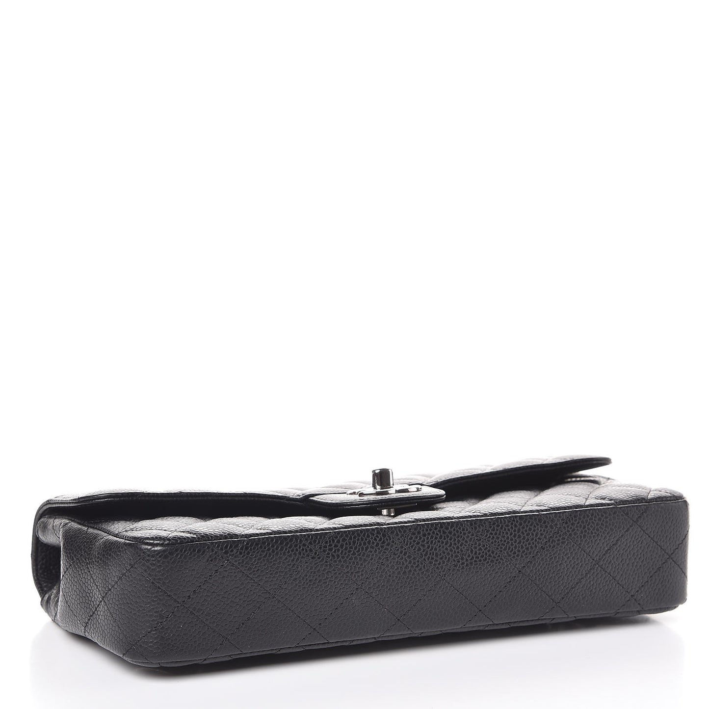 Caviar Quilted East West Flap Black