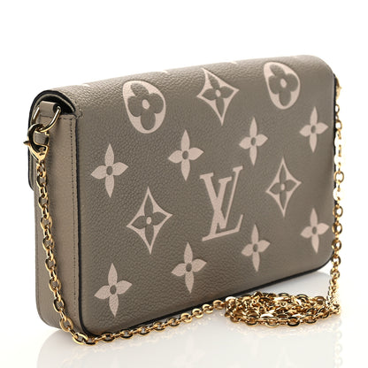 Louis Vuitton Empreinte Monogram Giant Felicie Pochette Tourterelle Creme 5 of 14