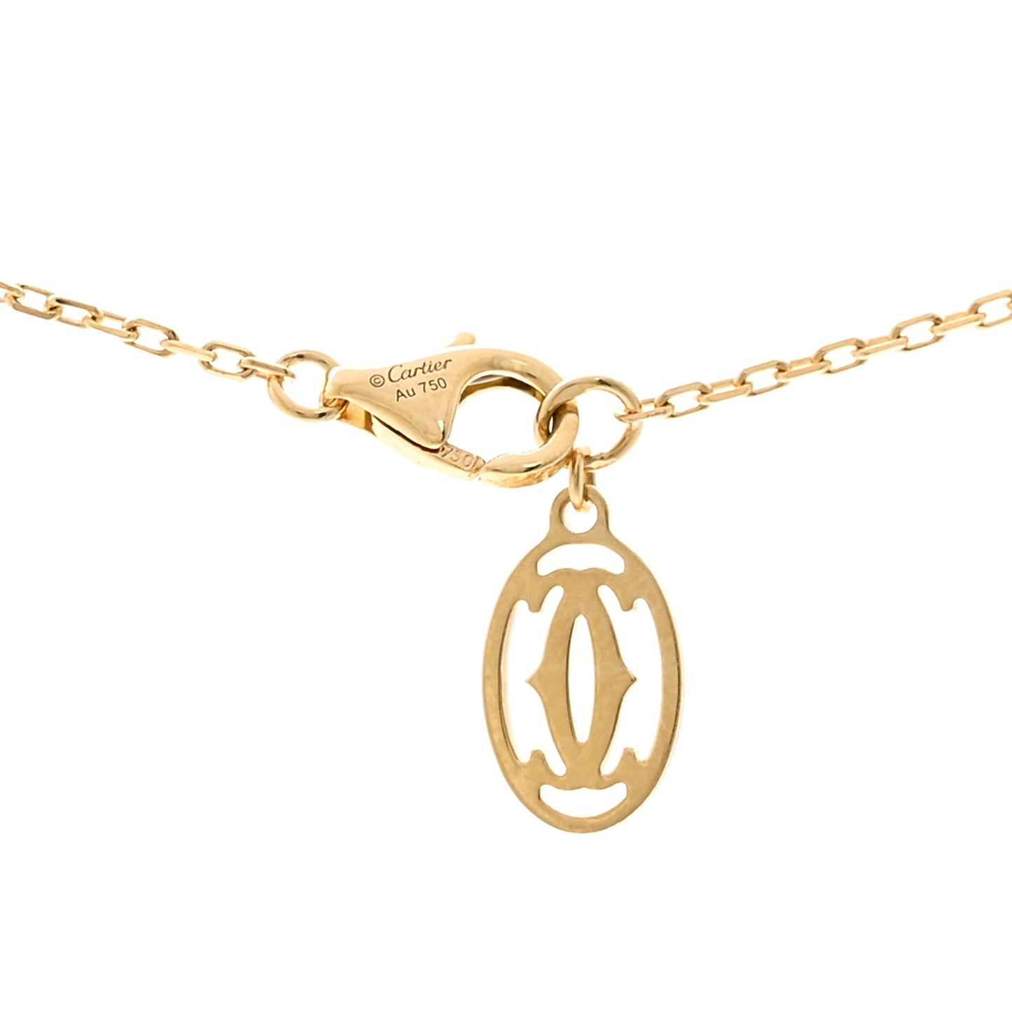 18K Yellow Gold Diamond SM D'Amour Pendant Necklace