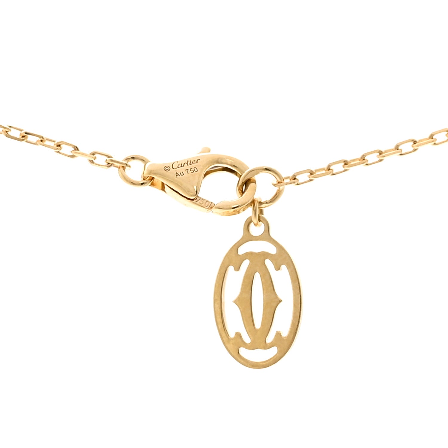 Cartier 18K Yellow Gold Diamond SM D'Amour Pendant Necklace 4 of 5