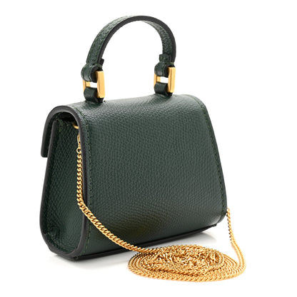 Valentino Garavani Calfskin Micro VSling Top Handle Shoulder Bag  Green 3 of 9