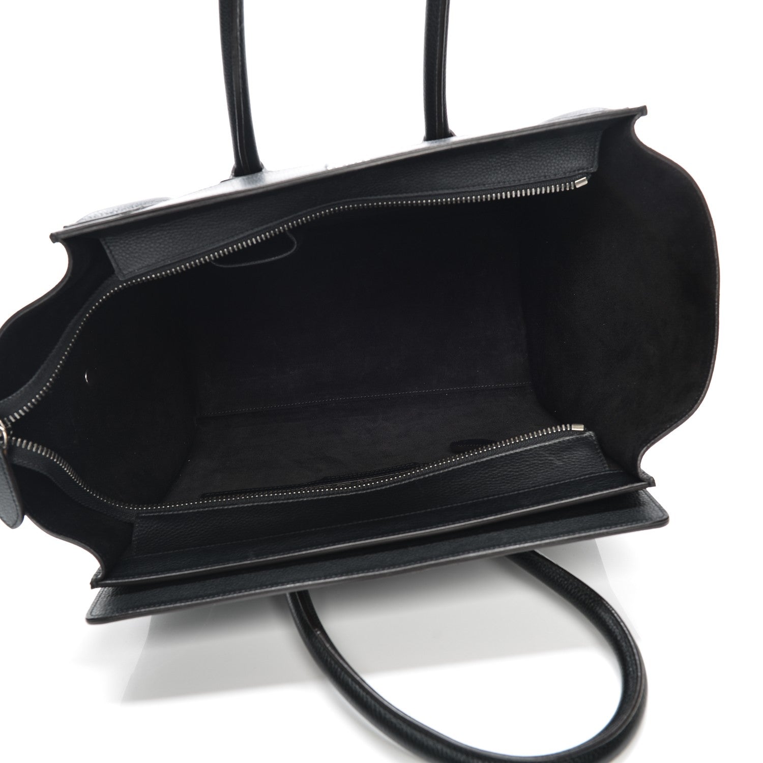 Celine Drummed Calfskin Mini Luggage Black 5 of 8