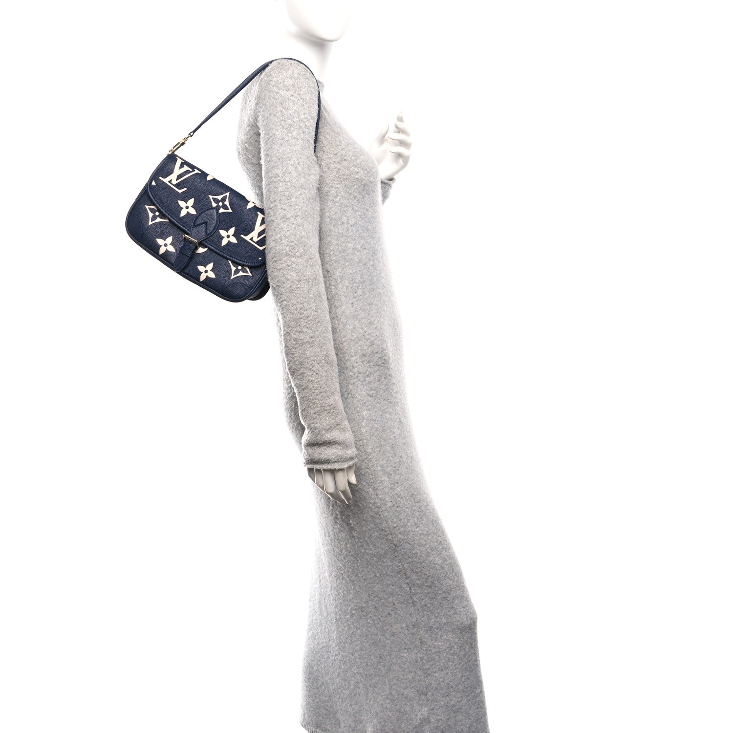 Louis Vuitton Empreinte Giant Monogram Diane Navy Creme 2 of 10