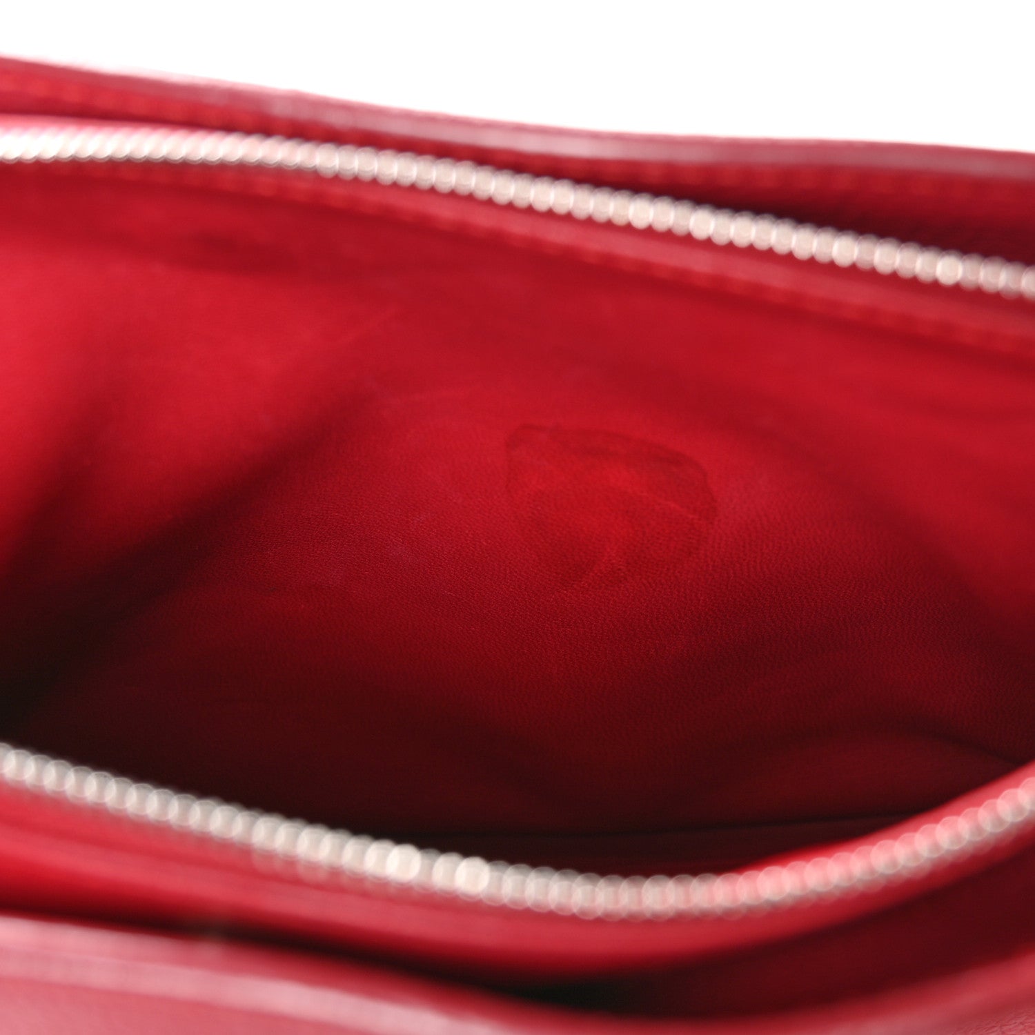 Loro Piana Grained Calfskin Milky Way Shoulder Bag Red 1784281
