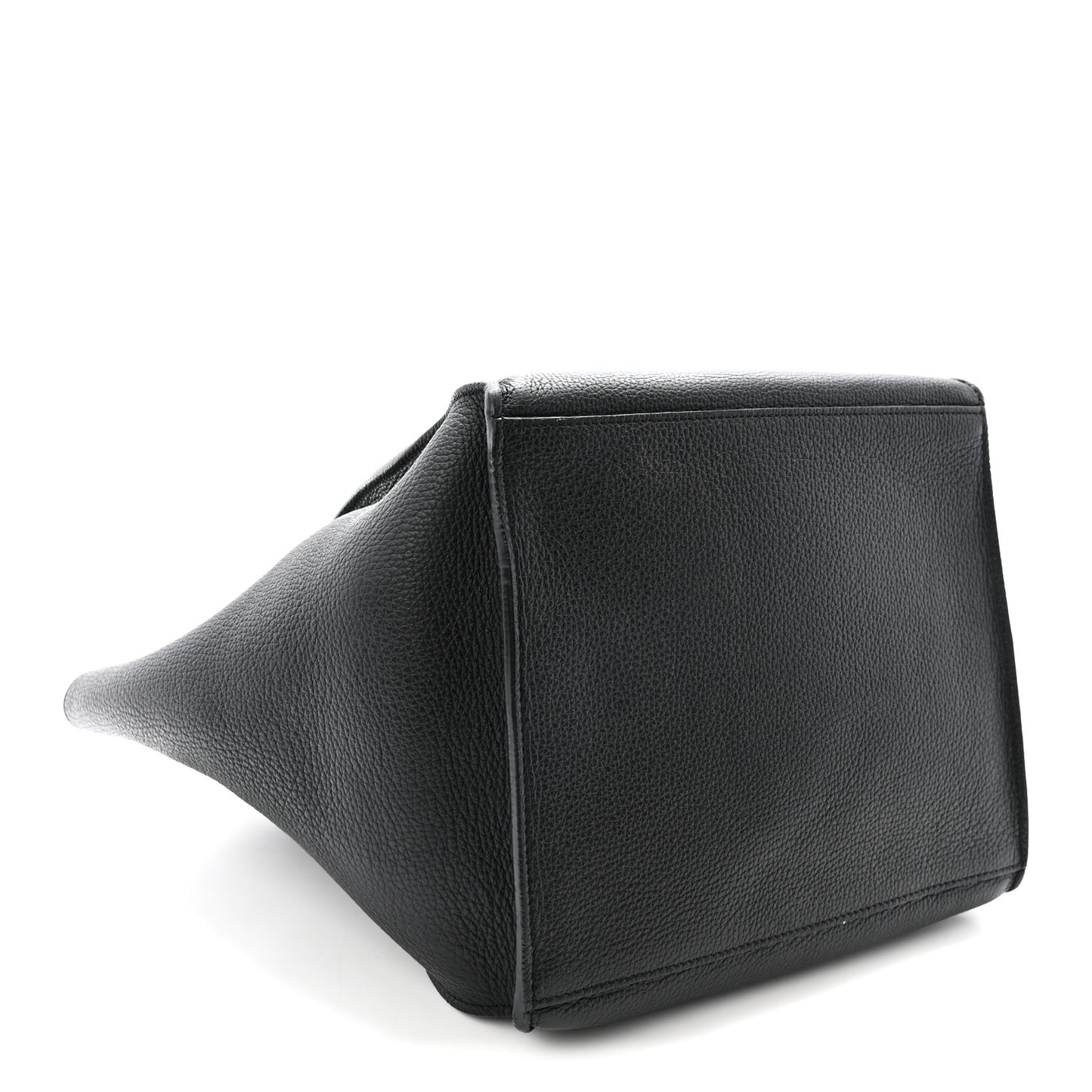Supple Grained Calfskin Small Big Bag Black